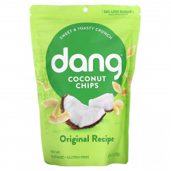 Dang Foods, Кокосовые чипсы, оригинальный рецепт, 90 г (3,17 унции)