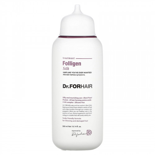 Dr.ForHair, Folligen Treatment, Silk, 300 мл (10,14 жидк. Унции)