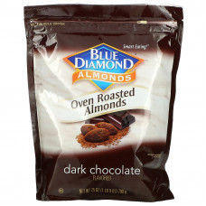 Blue Diamond, Almonds, обжаренный в духовке миндаль, темный шоколад, 709 г (25 унций)