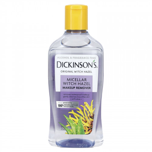 Dickinson Brands, Original Witch Hazel, мицеллярное средство для снятия макияжа с гамамелиса, без спирта и отдушек, 473 мл (16 жидк. Унций)