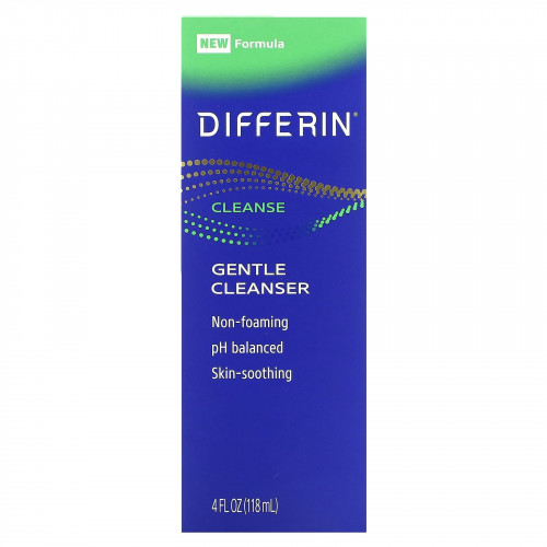 Differin, Мягкое очищающее средство, без отдушек, 118 мл (4 жидк. Унции)