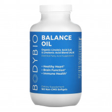 BodyBio, Balance Oil, 180 мягких таблеток без ГМО