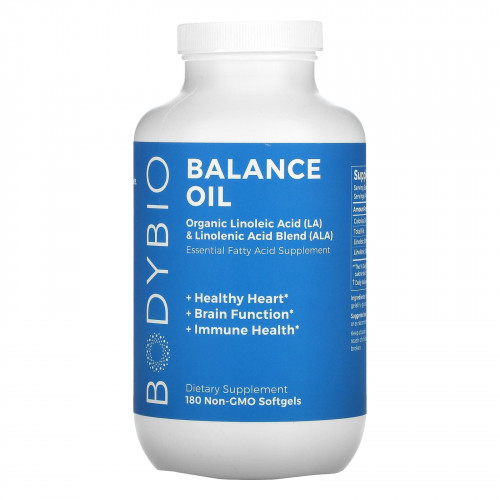 BodyBio, Balance Oil, 180 мягких таблеток без ГМО