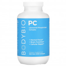 BodyBio, ПК, липосомальный фосфолипидный комплекс, 300 мягких таблеток без ГМО