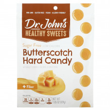 Dr. John's Healthy Sweets, Карамель Butterscotch, + клетчатка, без сахара, 109 г (3,85 унции)