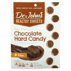 Dr. John's Healthy Sweets, Шоколадная карамель с клетчаткой, без сахара, 109 г (3,85 унции)