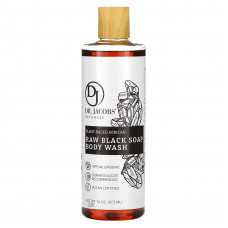 Dr. Jacobs Naturals, Африканское необработанное черное мыло для душа для тела на растительной основе, 473 мл (16 унций)