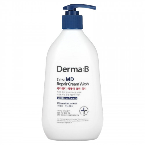 Derma:B, CeraMD Repair Cream Wash, 400 мл (13,5 жидк. Унции)