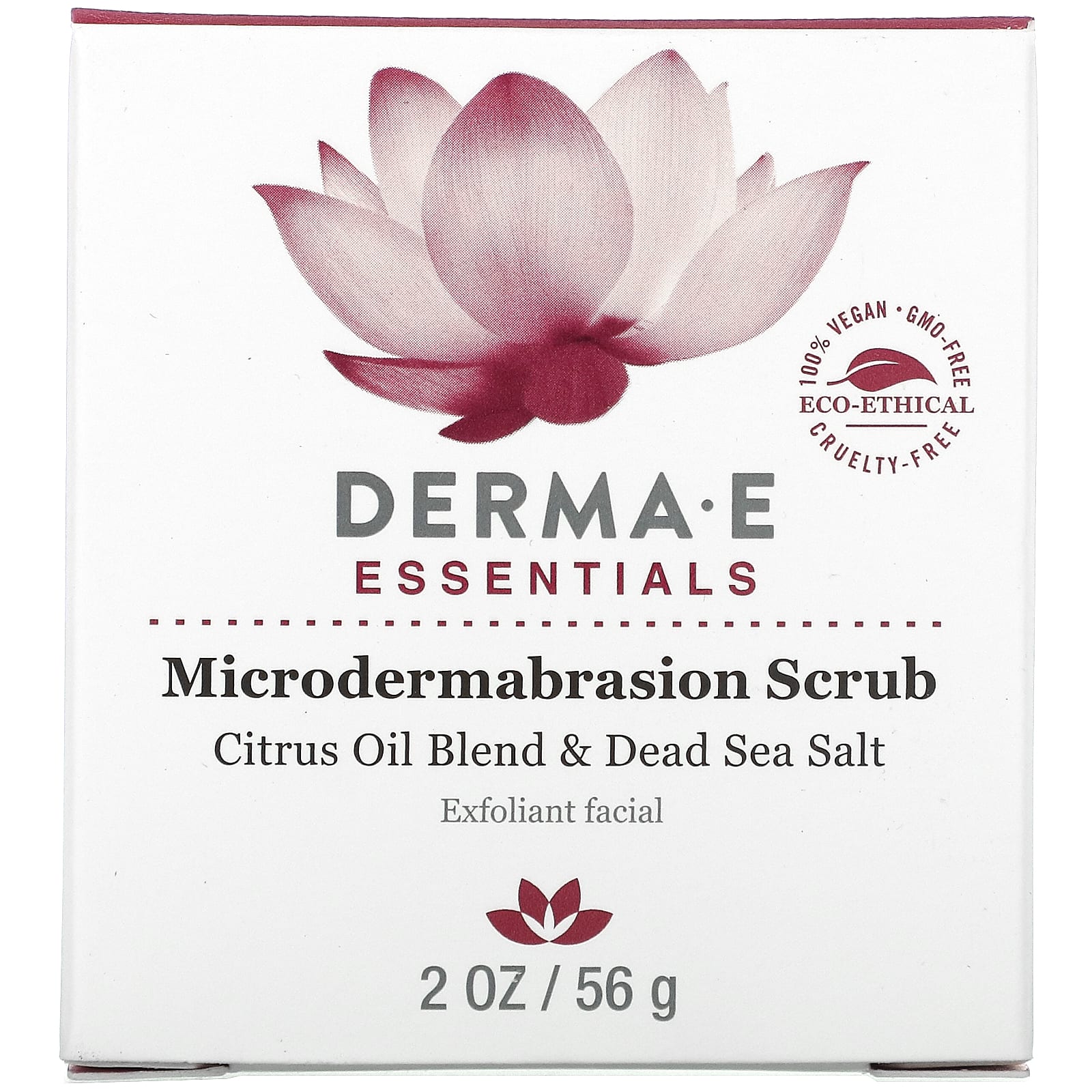 DERMA E, Скраб для микрошлифовки кожи, 56 г (2 унции)