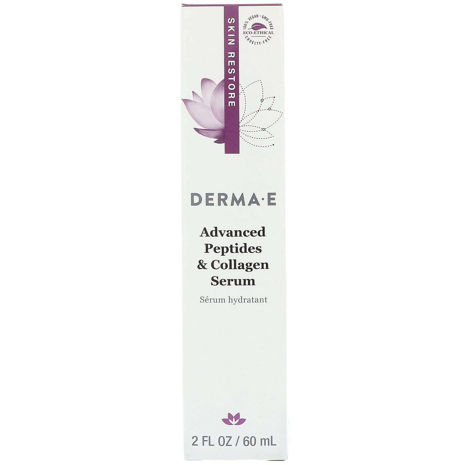 DERMA E, Сыворотка Advanced Peptides & Collagen, 60 мл (2 жидких унции)