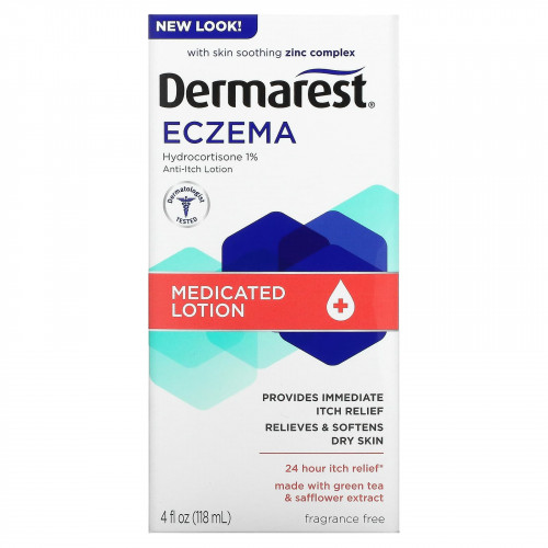 Dermarest, Eczema, лечебный лосьон, без отдушек, 118 мл (4 жидк. Унции)