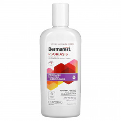 Dermarest, Псориаз, лечебный шампунь + кондиционер, максимальная эффективность, без отдушек, 236 мл (8 жидк. Унций)