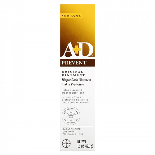 A+D, Original Ointment, мазь от пеленочной сыпи + средство для защиты кожи, 42,5 г (1,5 унции)