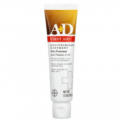 A+D, Многоцелевая мазь для первой помощи, средство для защиты кожи с витаминами A и D, 42,5 г (1,5 унции)