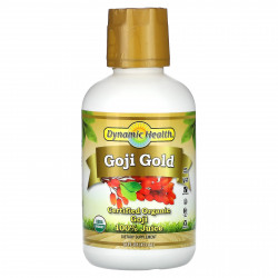 Dynamic Health, Goji Gold, сертифицированный органический 100% сок годжи, 473 мл (16 жидк. Унций)