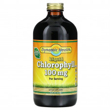 Dynamic Health, Жидкий хлорофилл, натуральная мята колосистая, 100 мг, 473 мл (16 жидк. Унций)