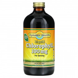 Dynamic Health, Жидкий хлорофилл, натуральная мята колосистая, 100 мг, 473 мл (16 жидк. Унций)