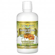 Dynamic Health, Seabuctcorn Gold, сертифицированный органический сок из облепихи, 100% сок, 946 мл (32 жидк. унции)