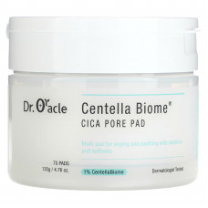 Dr. Oracle, Centella Biome, подушечки для пор Cica, 75 подушечек, 135 г (4,76 унции)