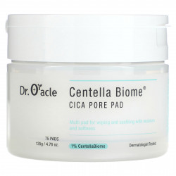 Dr. Oracle, Centella Biome, подушечки для пор Cica, 75 подушечек, 135 г (4,76 унции)