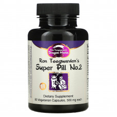 Dragon Herbs ( Ron Teeguarden ), Super Pill No. 2, 500 мг, 60 вегетарианских капсул