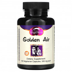 Dragon Herbs ( Ron Teeguarden ), Golden Air, 500 мг, 100 вегетарианских капсул