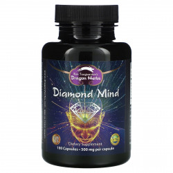 Dragon Herbs ( Ron Teeguarden ), Diamond Mind, 500 мг, 100 вегетарианских капсул