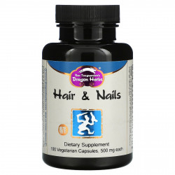 Dragon Herbs ( Ron Teeguarden ), Для волос и ногтей, 500 мг, 100 вегетарианских капсул