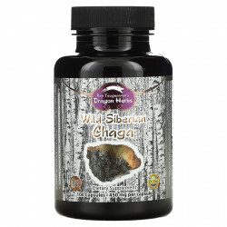 Dragon Herbs ( Ron Teeguarden ), Дикая сибирская чага, 500 мг, 100 капсул