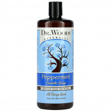 Dr. Woods, Кастильское мыло с перечной мятой и маслом ши, приобретенным по принципу справедливой торговли, 946 мл (32 жидк. Унции)