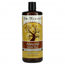 Dr. Woods, Миндальное кастильское мыло с маслом ши (закупается с учетом принципов справедливой торговли), 946 мл (32 жидких унции)