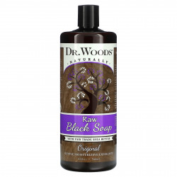 Dr. Woods, Необработанное черное мыло, оригинальное, 946 мл (32 жидк. Унции)
