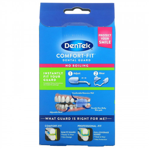 DenTek, Удобные защитные кожухи, 2 защитных кожуха + 1 футляр для хранения