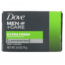 Dove, Men + Care, мыло для тела и лица, свежесть, 75 г (2,6 унции)