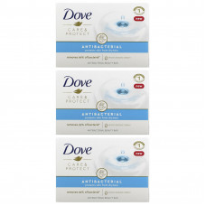 Dove, Care & Protect, антибактериальное косметическое мыло, 3 шт. по 90 г (3,17 унции)