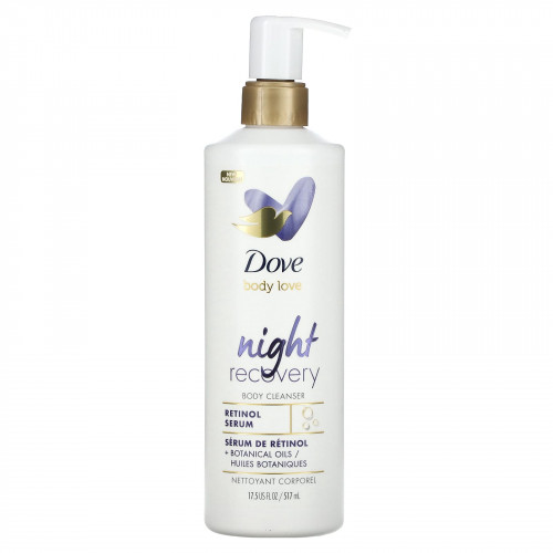 Dove, Body Love, ночное восстанавливающее очищающее средство для тела, 517 мл (17,5 жидк. Унции)