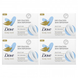 Dove, Body Love, косметическое мыло, восстановление для сухой потрескавшейся кожи, 2 шт., По 106 г (3,75 унции)