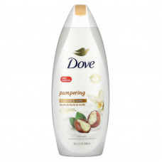 Dove, нежный гель для душа, бережный уход, масло ши и ваниль, 650 мл (22 жидк. унции)