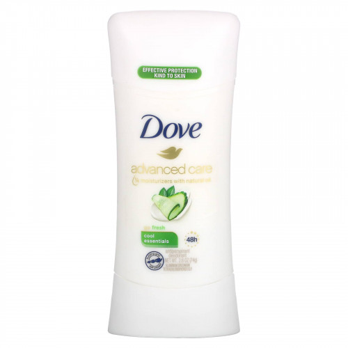 Dove, Advanced Care, дезодорант-антиперспирант, свежесть, 74 г (2,6 унции)