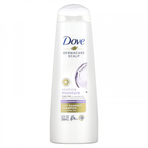 Dove, Dermacare Scalp, шампунь против перхоти, успокаивающее увлажняющее средство, 355 мл (12 жидк. Унций)