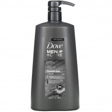 Dove, Men + Care, шампунь, очищающий, уголь и глина, 750 мл (25,4 жидк. Унции)