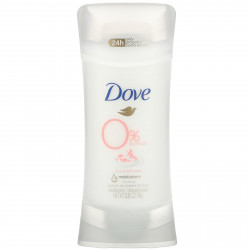 Dove, 0% алюминиевый дезодорант, с ароматом лепестков роз, 74 г (2,6 унции)