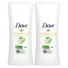 Dove, Advanced Care, дезодорант-антиперспирант, свежесть, набор из 2 шт. по 74 г (2,6 унции)