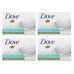 Dove, Косметическое мыло для чувствительной кожи, без отдушек, 4 шт. по 106 г (3,75 унции)