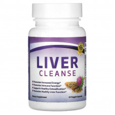 Divine Health, Liver Cleanse, средство для очищения печени, 42 растительные капсулы