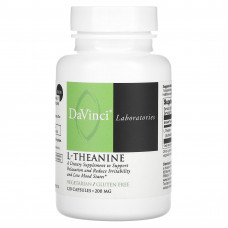 DaVinci Laboratories of Vermont, L-теанин, 200 мг, 120 капсул