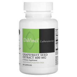 DaVinci Laboratories of Vermont, Экстракт косточек грейпфрута, 400 мг, 60 капсул