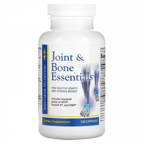 Whitaker Nutrition, Joint & Bone Essentials, 120 капсул