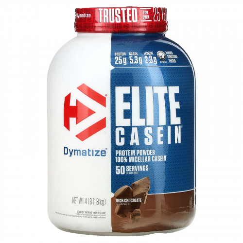 Dymatize, Elite Casein, Rich Chocolate, 4 фунта (1836 г)