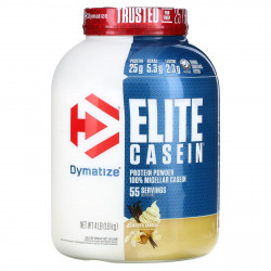 Dymatize, Elite Casein, со вкусом ванили, 1,8 кг (4 фунта)